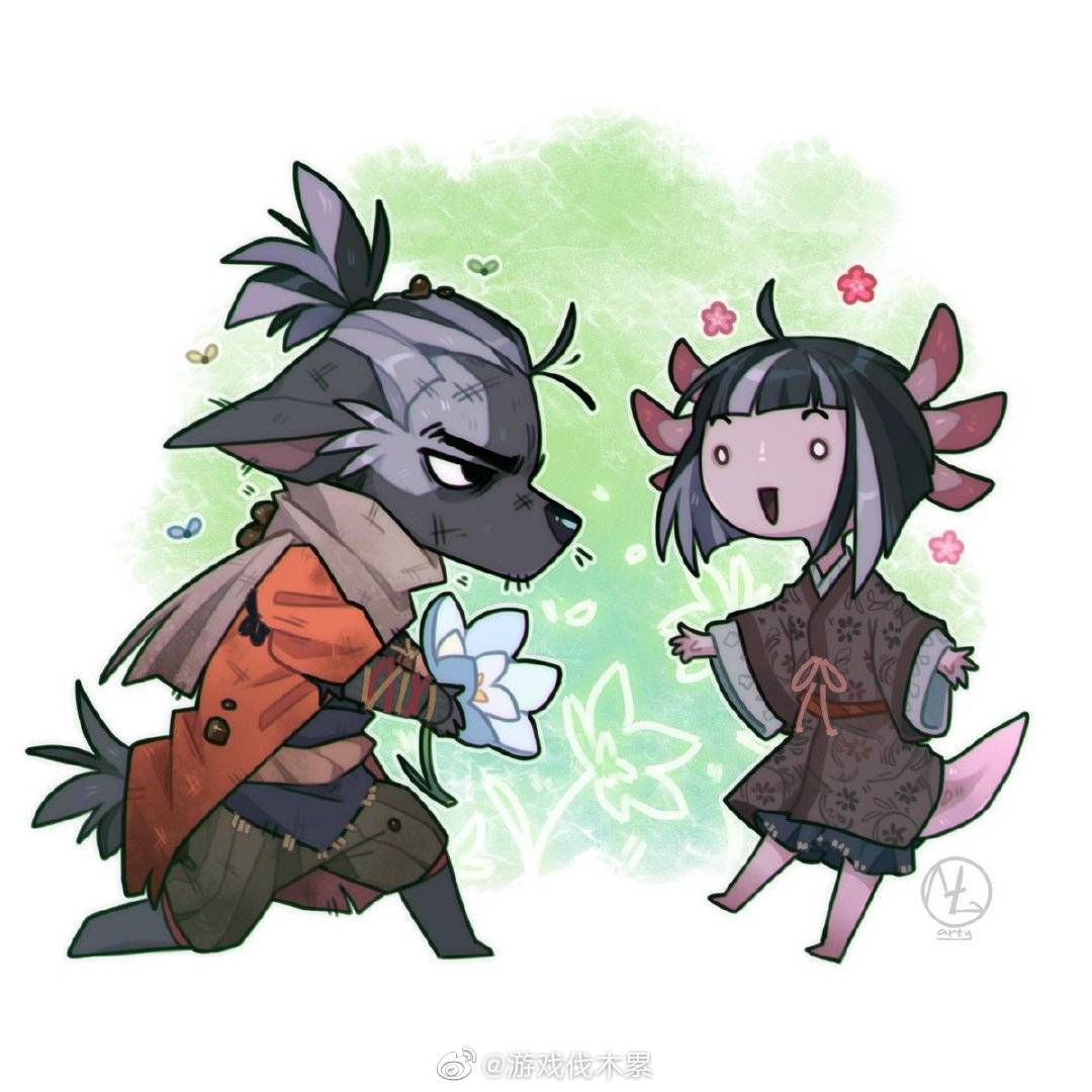 只狼同人作品赏太萌啦twimlartyart