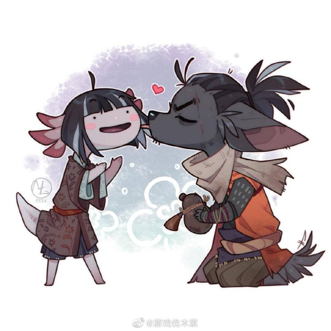 只狼同人作品赏太萌啦twimlartyart