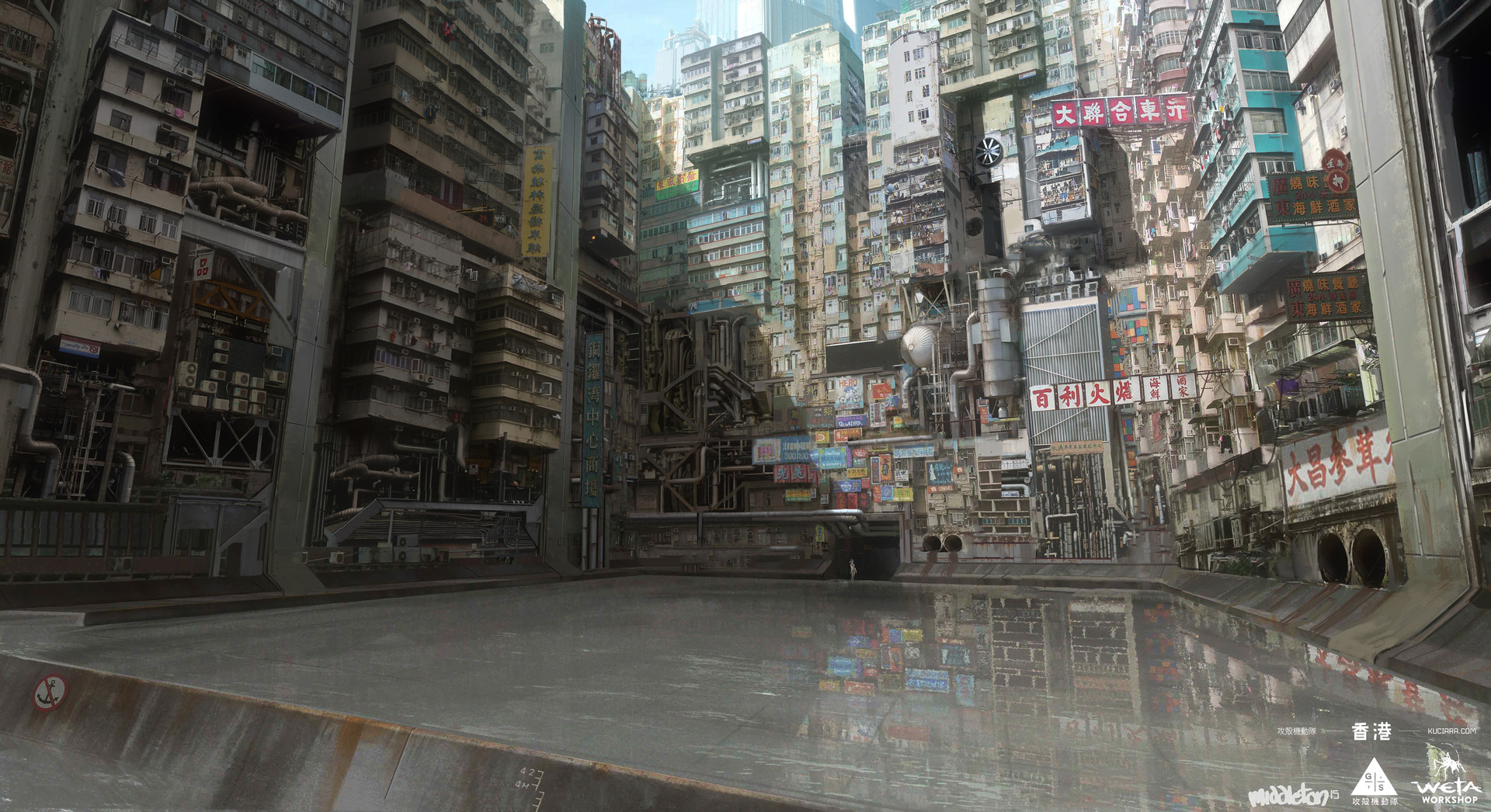 攻壳机动队 by weta workshop design studio .