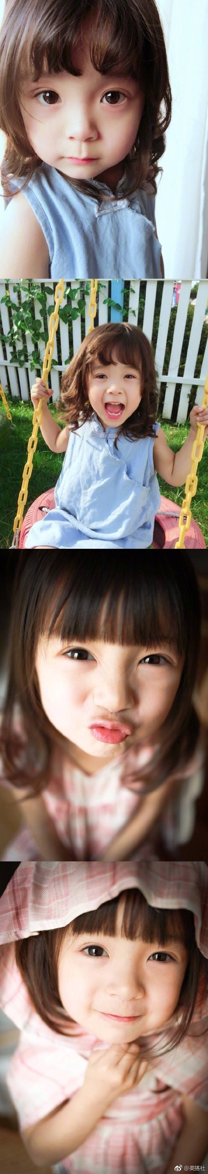 吃可爱长大的哈琳笑容超治愈