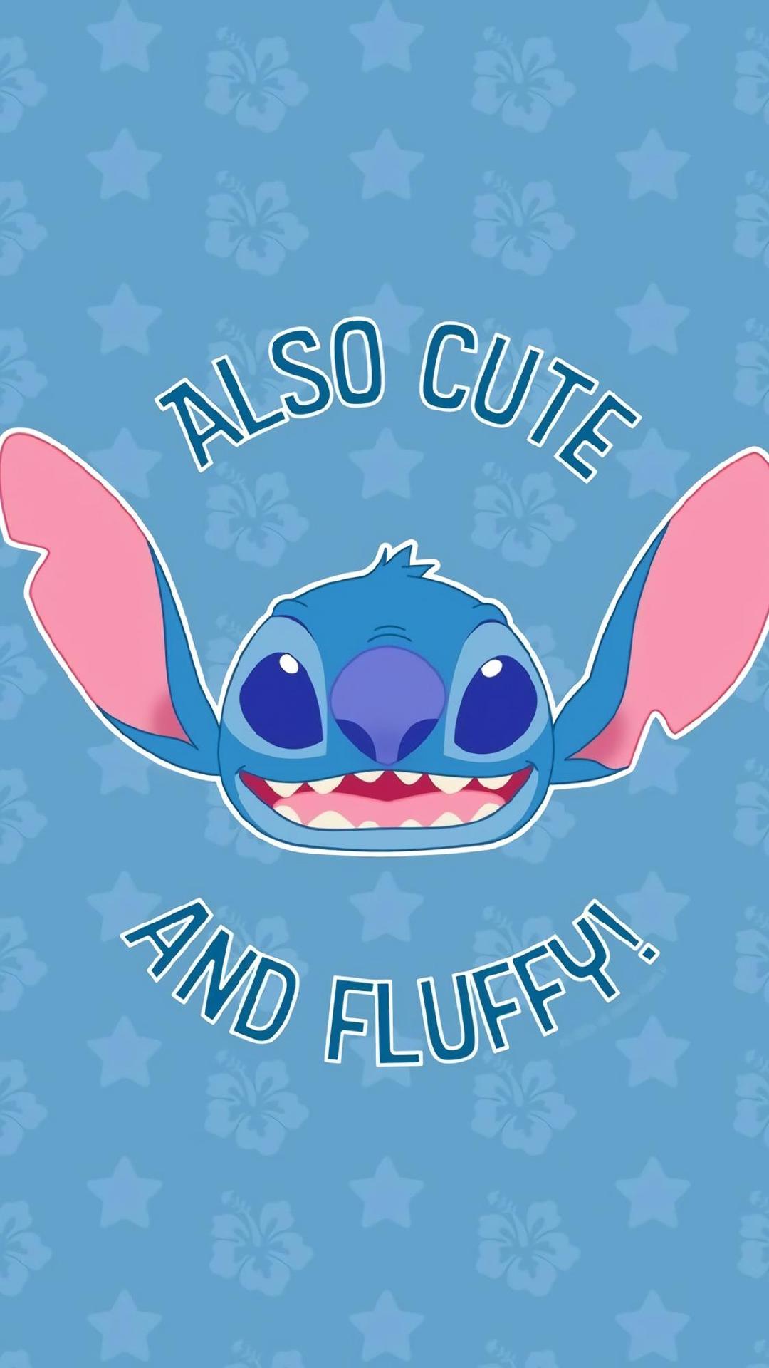 蓝色的小家伙史迪仔,今日做你的幸运壁纸,爱不爱呀?