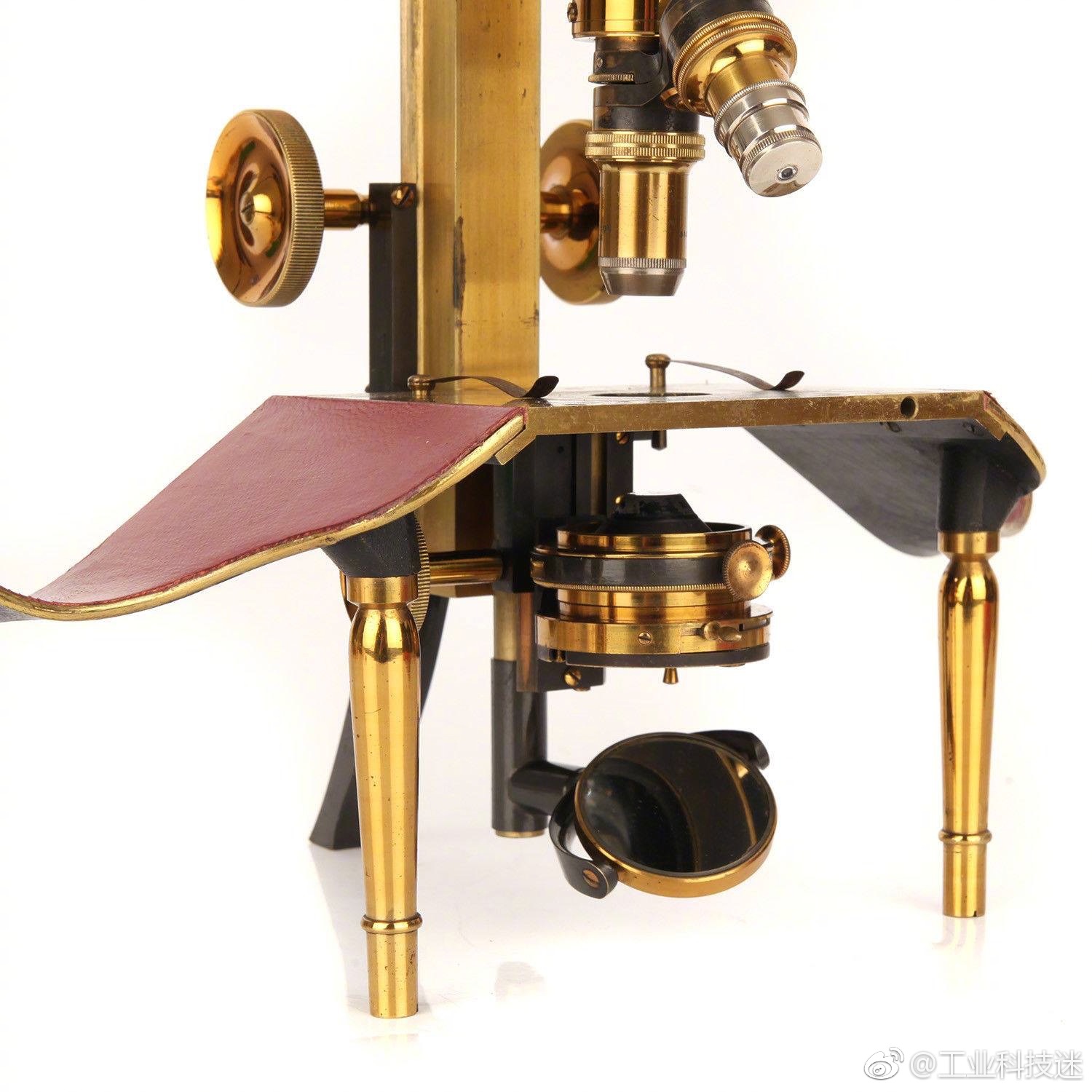 产于1890s年的一款双目解剖显微镜,伦敦