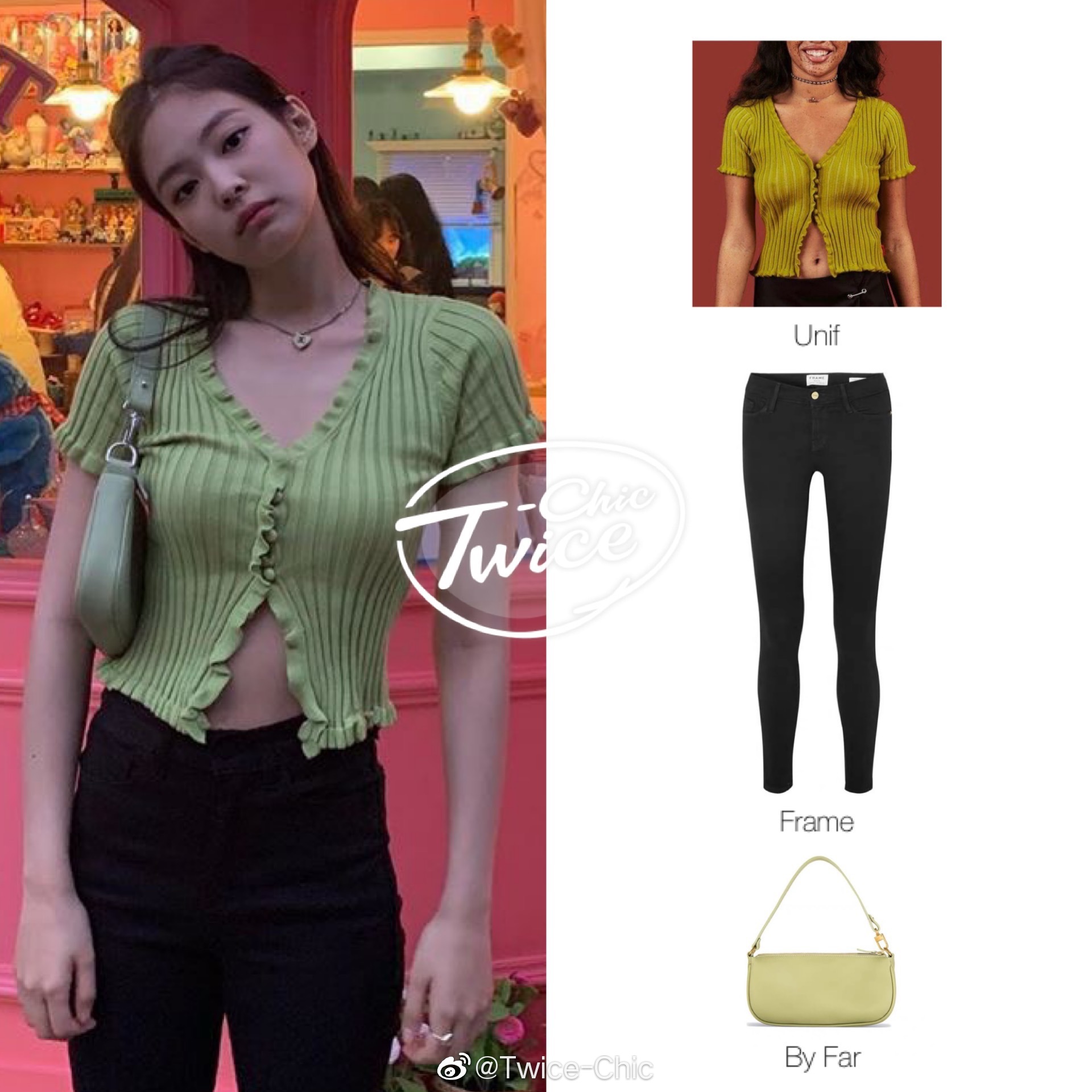 jennie | 今日份牛油果女孩,直角肩a4腰,身材可