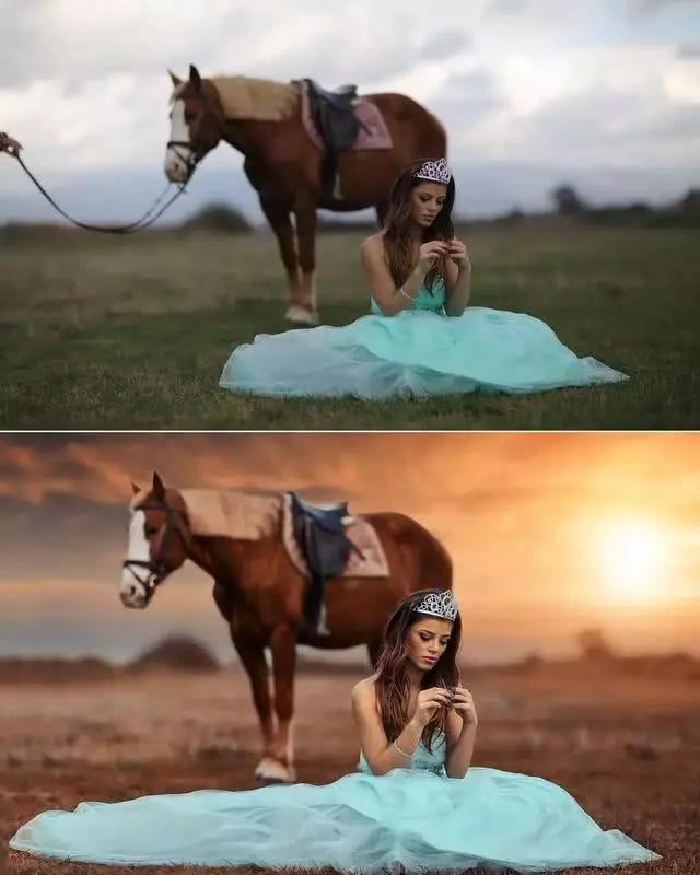 一组照片经过ps的前后对比这差别太大看完给大神跪了