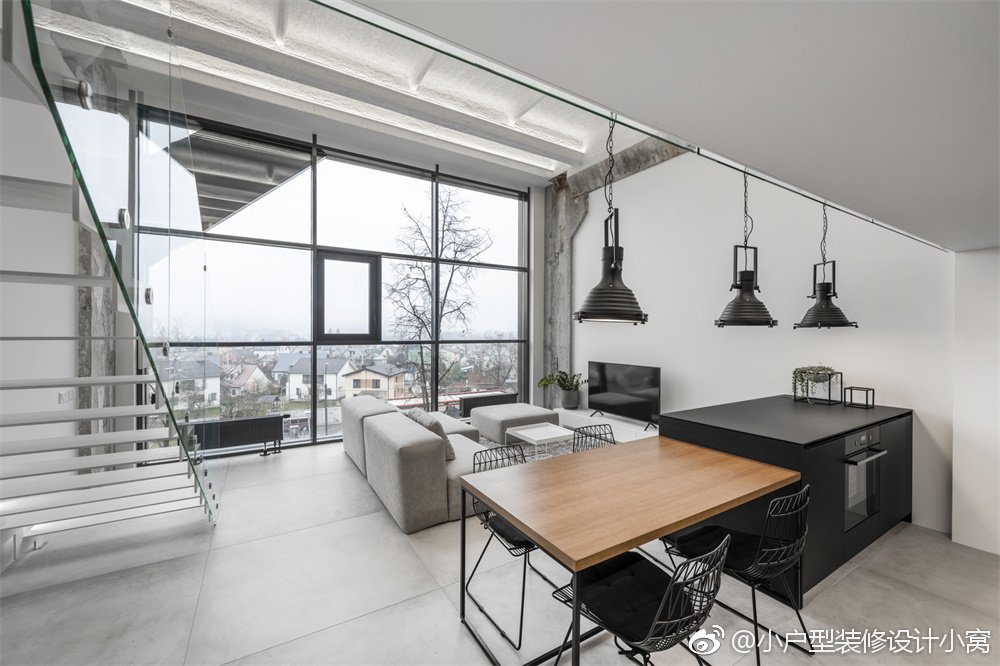 64㎡极简主义工业风loft公寓|极简主义|公寓|工业_新浪新闻