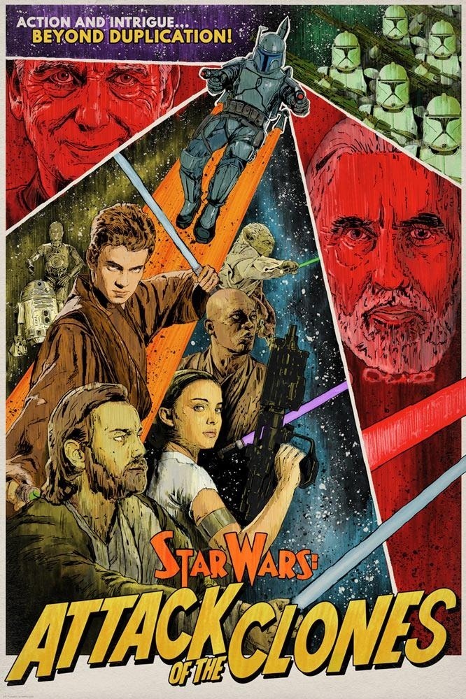 Star Wars Retro Poster Series Created by J.J. Lendl.