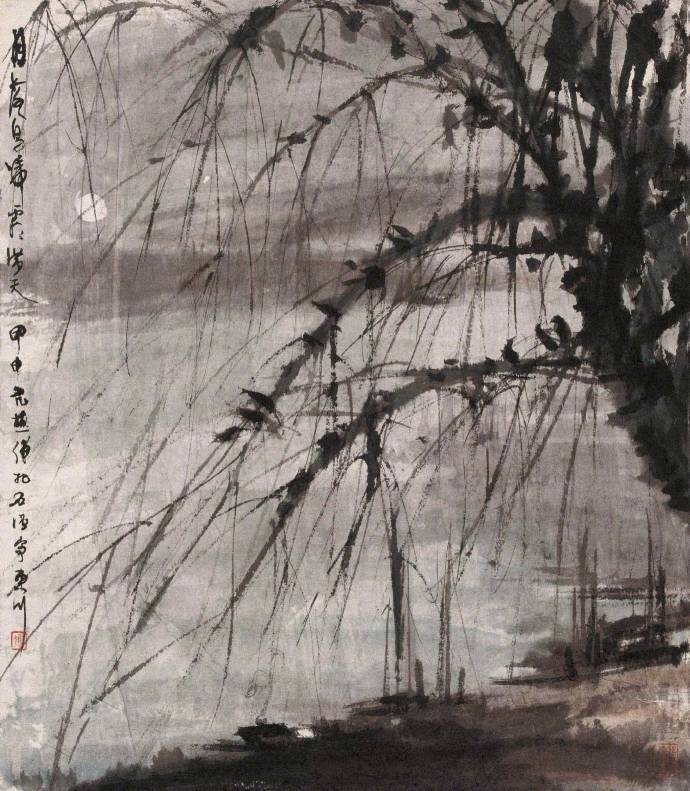 月落乌啼霜满天,江枫渔火对愁眠