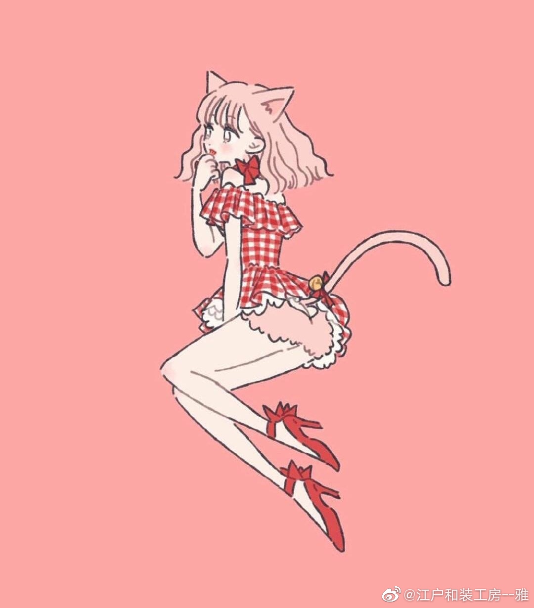 日本画师たなか笔下的少女们每一种风格都很讨喜啊ins