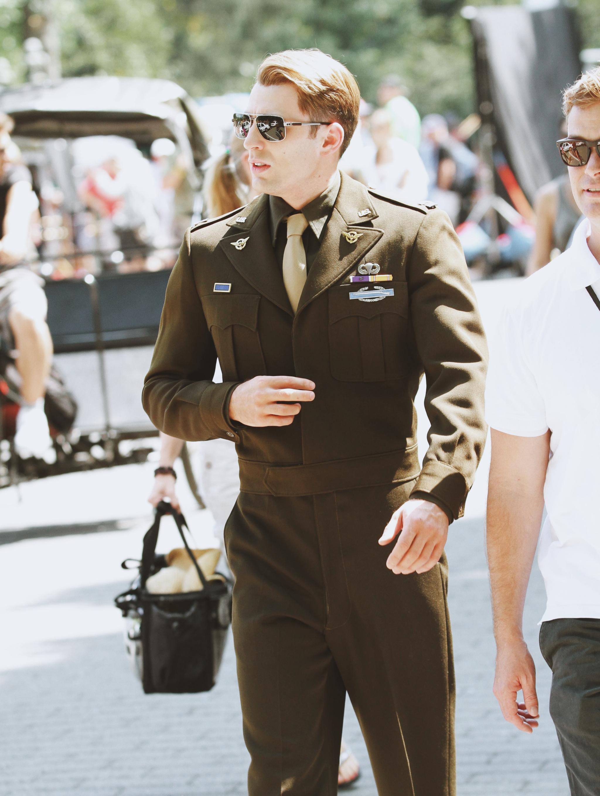 美国队长chrisevans军装更多帅哥校草可以进我主页看