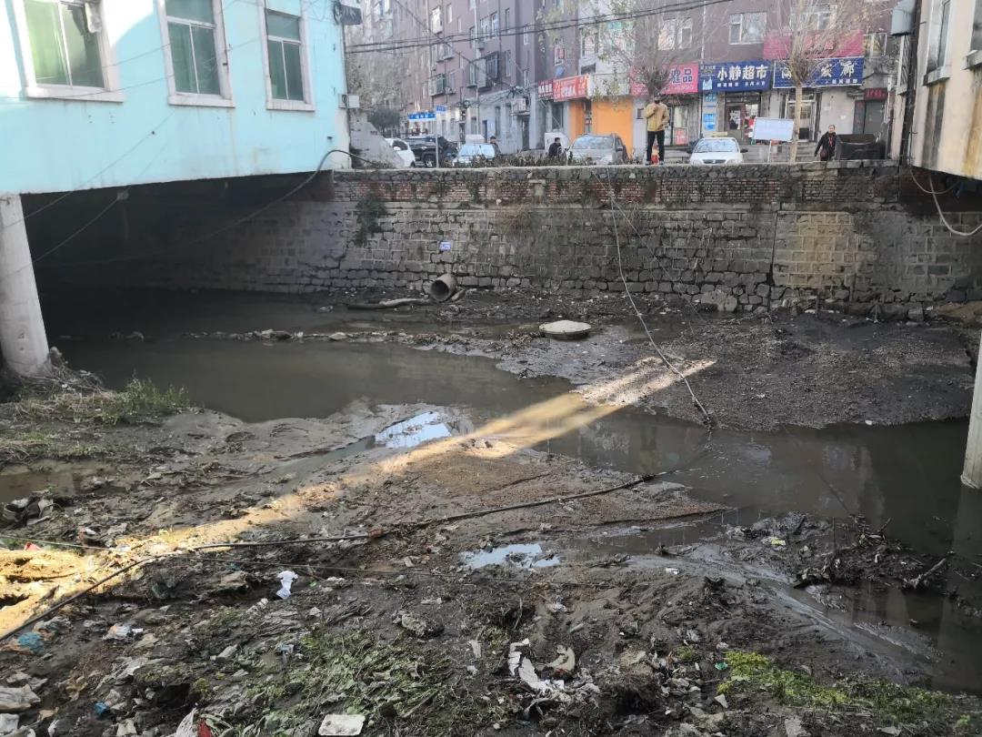 吉林辽源市仙人河河道内垃圾、粪污遍布。图/生态环境部微信公众号