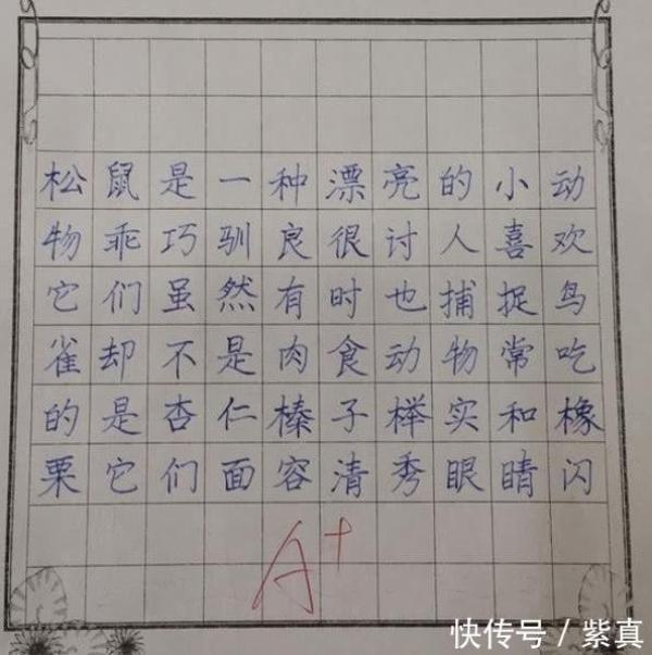 小学生"印刷体"作业重现,老师直接给满分,家长骄傲称赞!