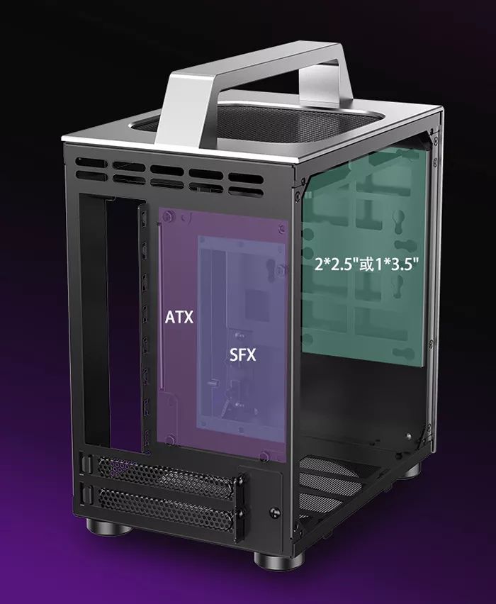 乔思伯t8机箱开卖:itx双透小钢炮,自带提手自由携带