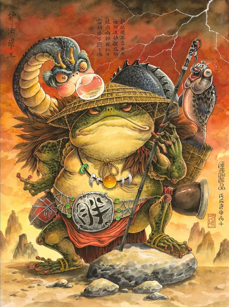 太震撼了85后帅哥笔下的鬼神世界让人一眼就爱上网友大神何时开画展