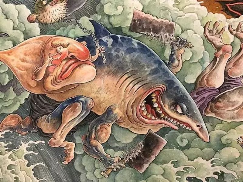 太震撼了85后帅哥笔下的鬼神世界让人一眼就爱上网友大神何时开画展