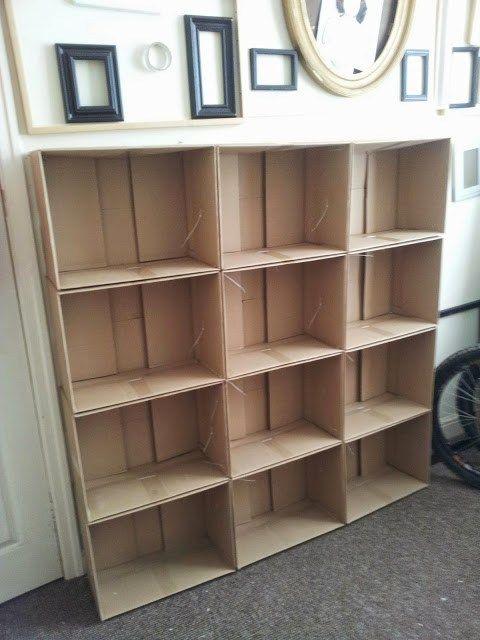 巧手老爸改造快递纸壳箱,没花一分钱,却白得一个收纳柜,实用!