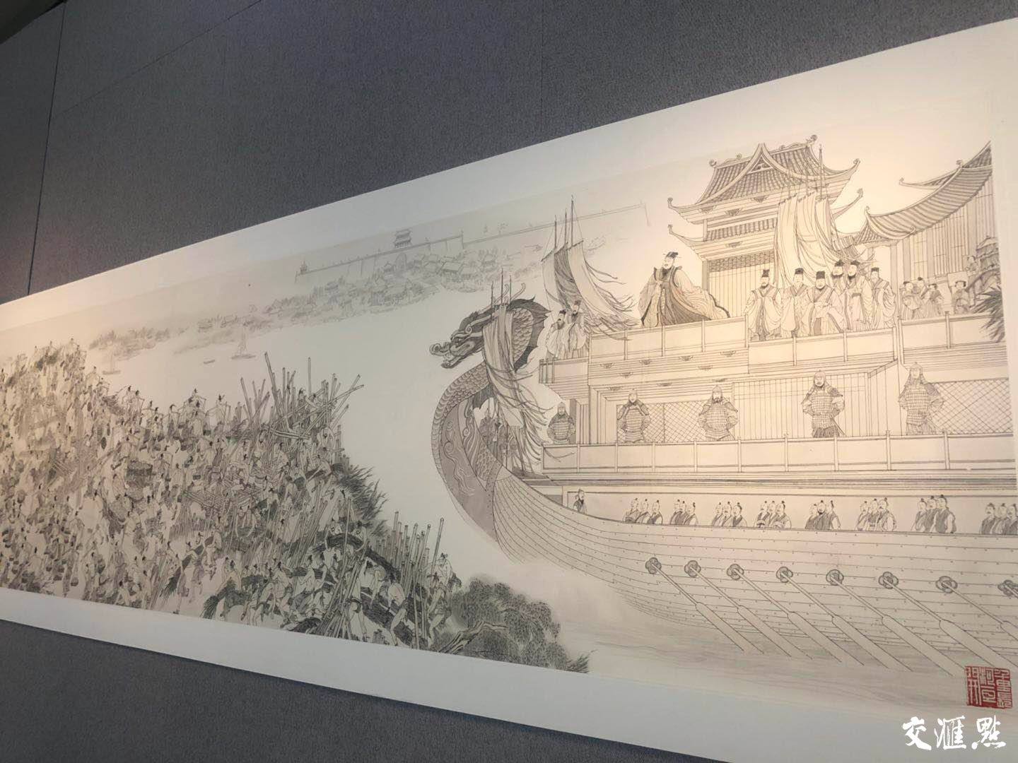 扬州运博会壮美百米长卷绘运河前世今生