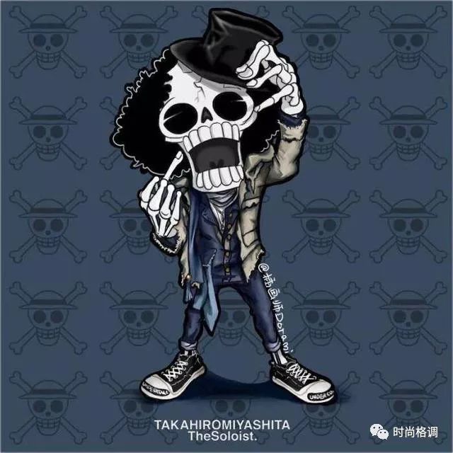 当海贼王穿上现代红得发紫的潮牌服饰,女帝优雅,明哥秒变暴发户