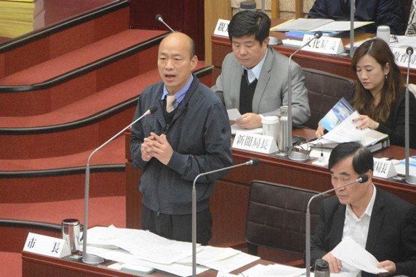 高雄市长韩国瑜（图片来源：台湾“中时电子报”）