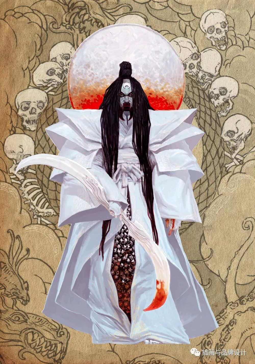 插画丨歪果帅大叔画出东方味十足的神话鬼怪简直酷到没朋友