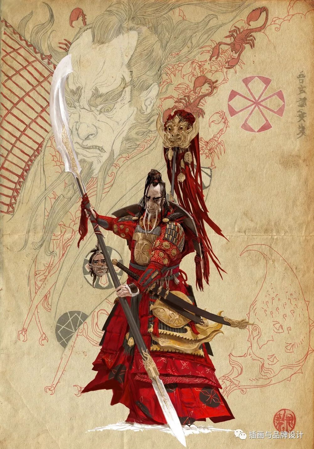 插画丨歪果帅大叔画出东方味十足的神话鬼怪,简直酷到没朋友|插画