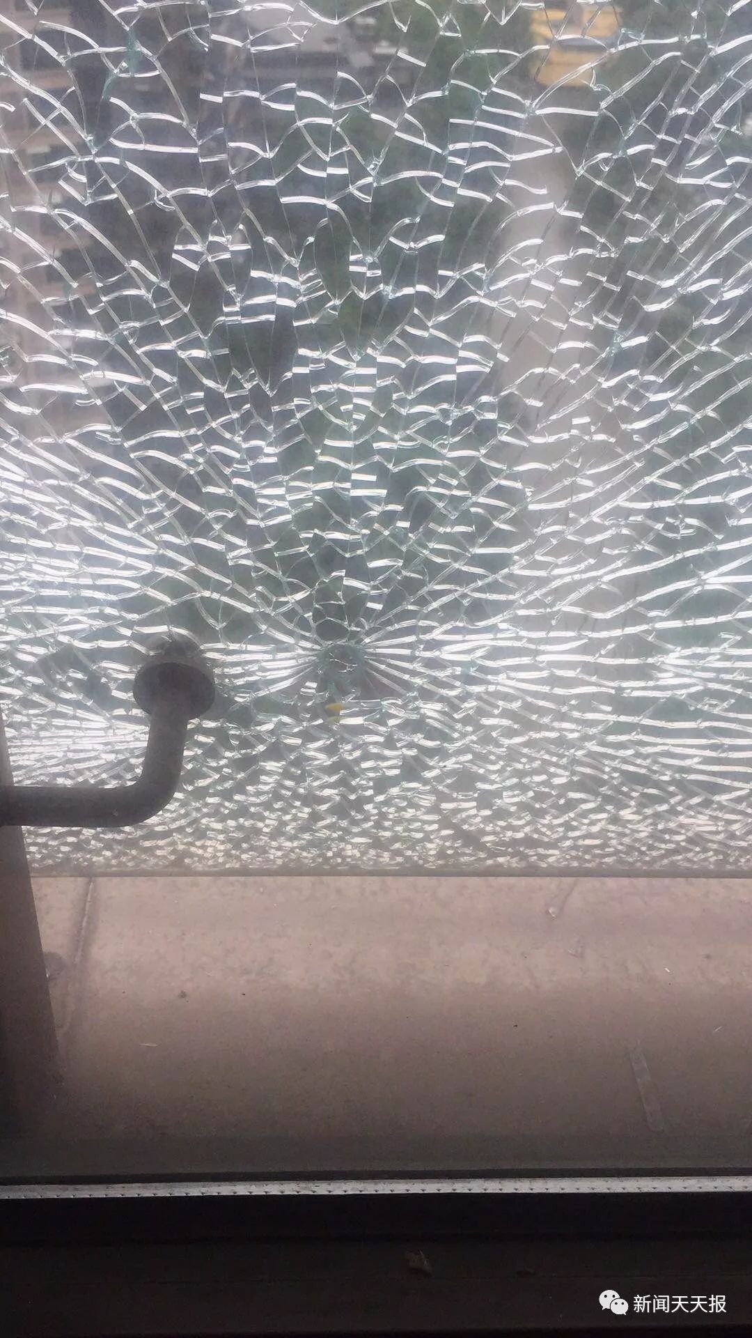 城区亚马逊小区几户居民家玻璃离奇碎裂,上面还有神秘弹孔