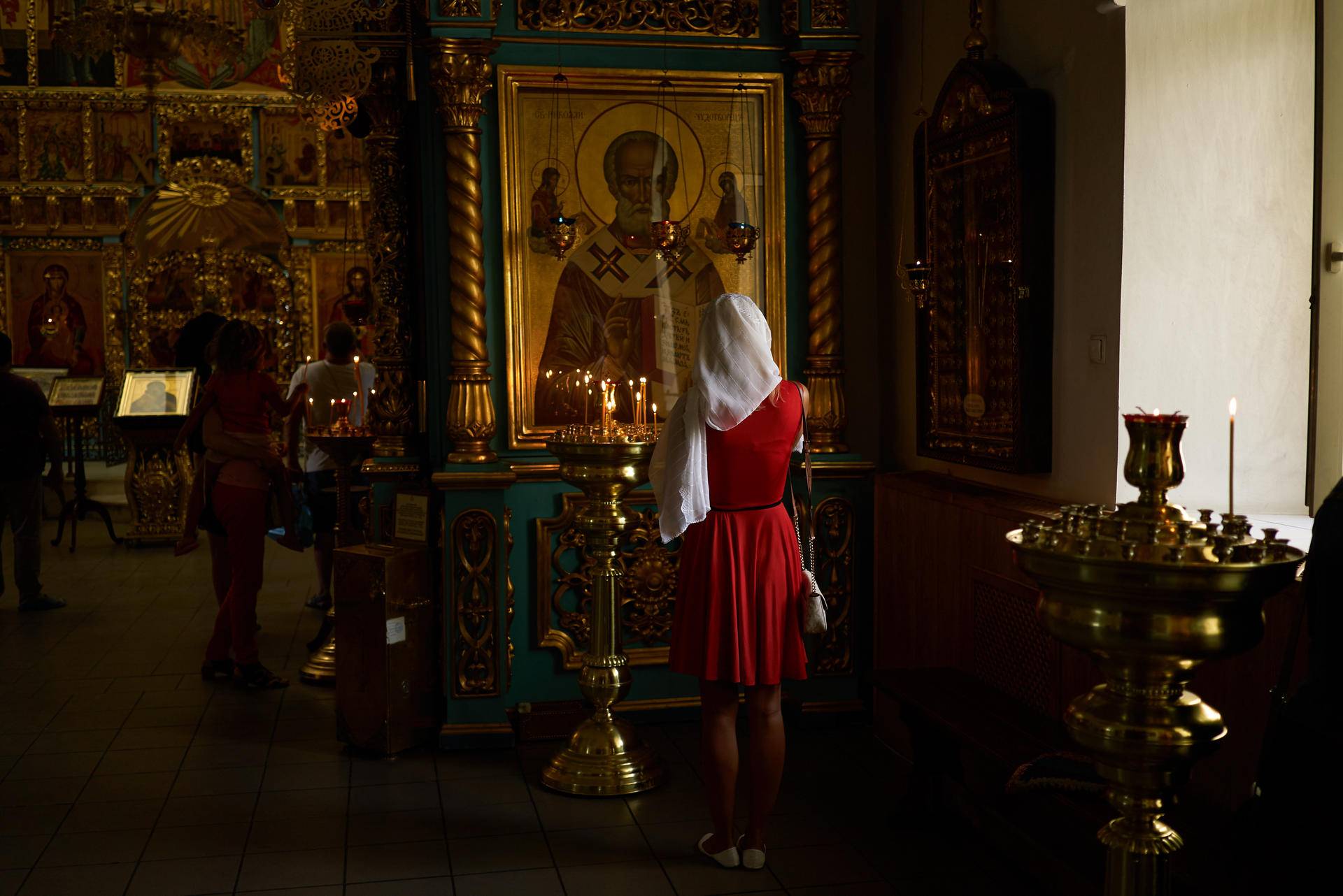 东正教徒虔诚的祷告