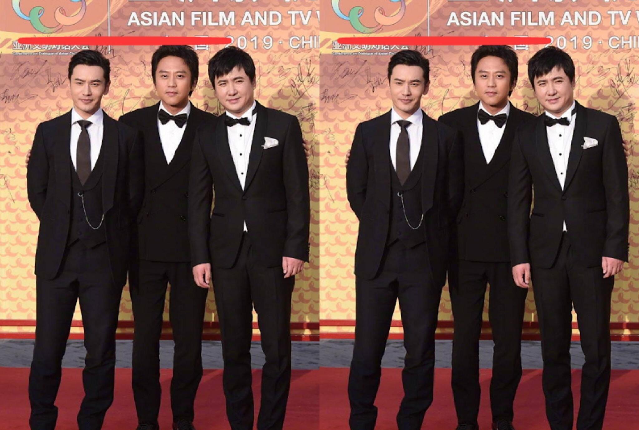 邓超和黄晓明官方身高同时180,当俩人站在一起时,是谁在说谎