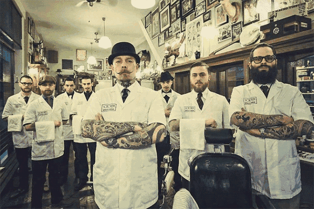 广州一间纯爷们的barbershop,女士和娘炮勿入|爷们