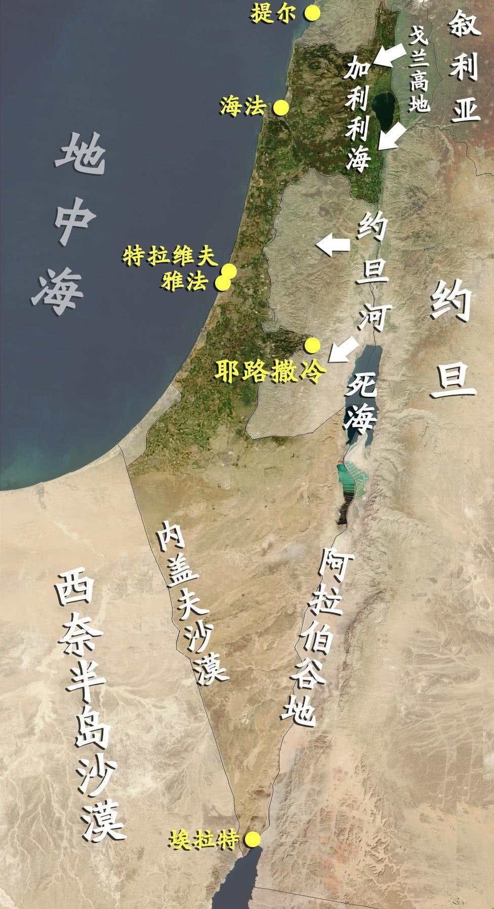 戈兰高地示意图