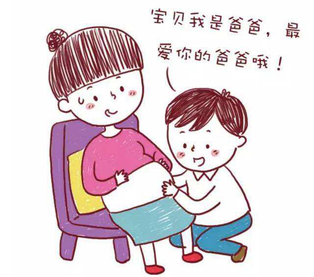 怀孕和爸爸卡通图片图片