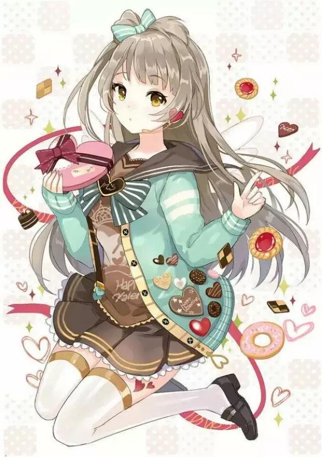 夏天的短裙-少女动漫图片