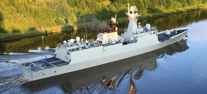 570黄山号护卫舰舰容舰貌靓战斗力较强