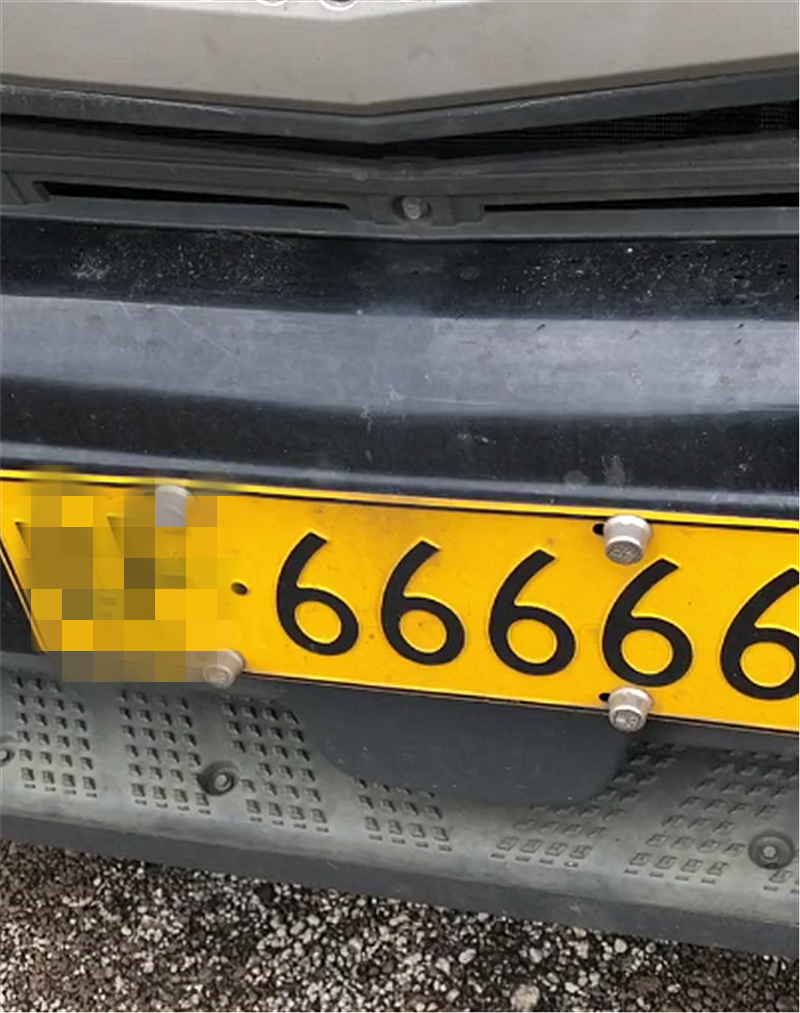32万货车现广东街头,长6.9米挂黄牌,单单车牌就值200万-新浪汽车