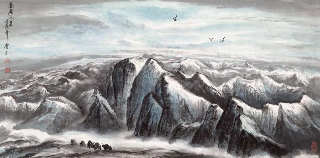 问道昆仑——王广才先生笔下青藏高原山水画艺术探微
