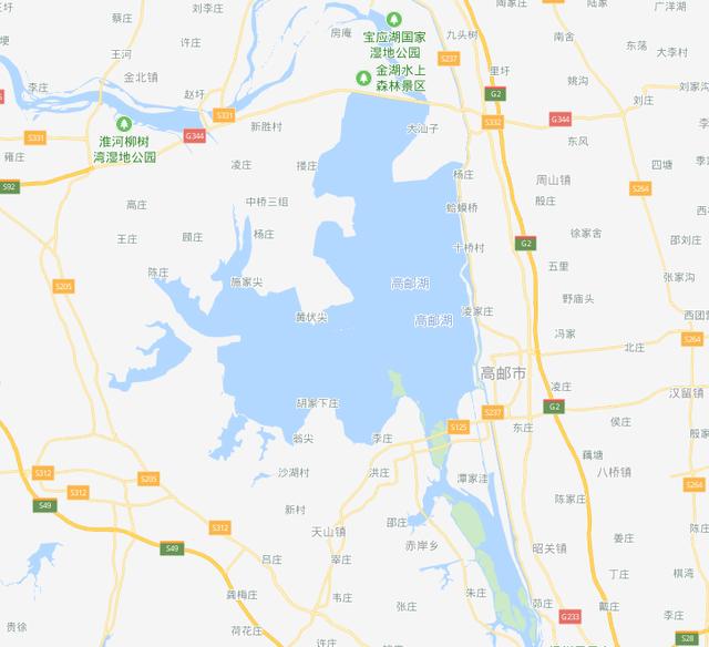 中国江苏网5月24日扬州讯(李源 段斌)打开百度地图,高邮湖,宝应湖