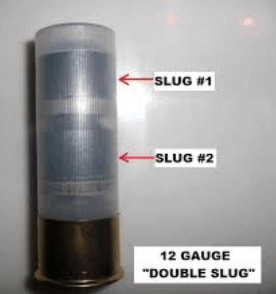 双独头弹(double slug)可能美国人觉得一颗弹头怕太孤独