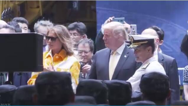 特朗普视察日本“准航母”