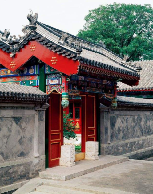 四合院中装饰性极强的建筑——垂花门|四合院|垂花门|屏门_新浪新闻