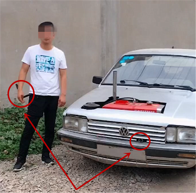 18万桑塔纳更换"拖拉机"引擎,启动不用钥匙,直接拧一小孔即可