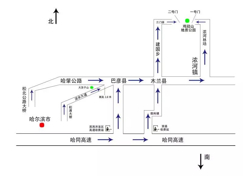 松浦大道—呼兰区—哈肇公路—巴彦