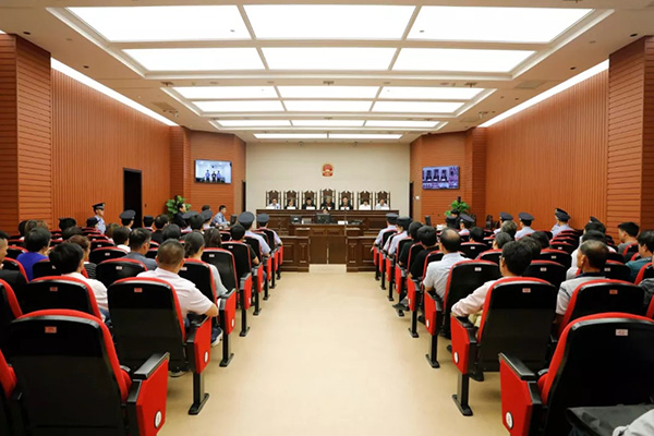 庭审现场 宁波市中级人民法院微信公多号 图