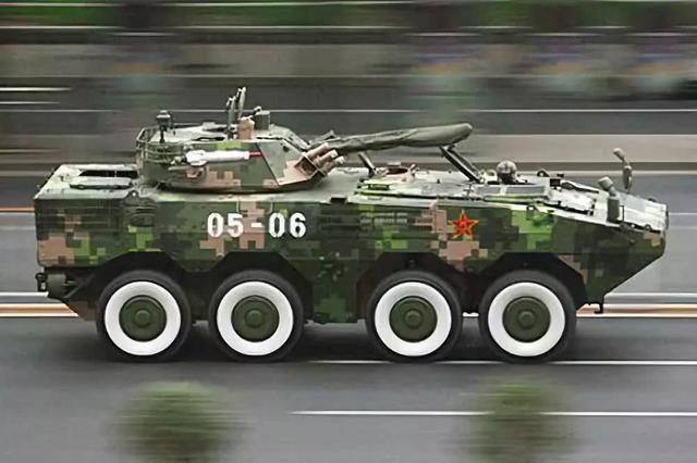 我们通常所车称的大八轮zbl08式轮式步战车