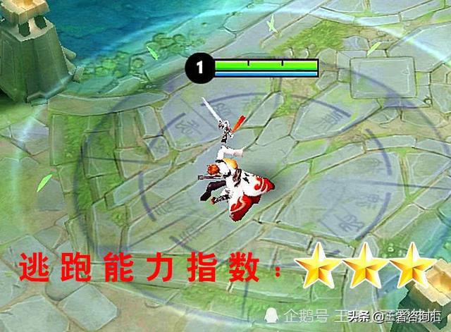 逃跑能力谁最强李白三星韩信五星庄周七星十星仅他一人