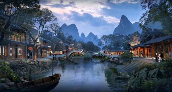 广西有座中国最美的风情小镇,晚上六点后不收费