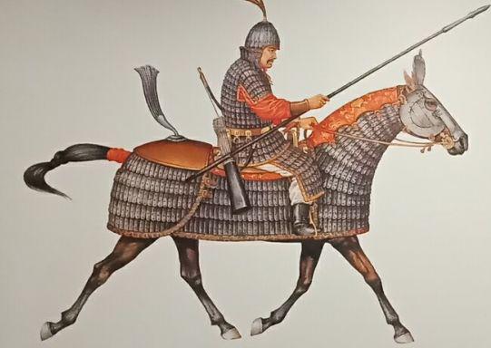 上面这个复原反映的是唐军在虎牢关大战窦建德的场景.