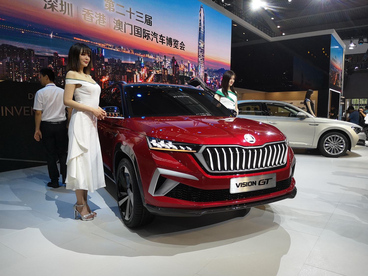 2019深港澳车展:斯柯达全新概念车vision gt首发亮相