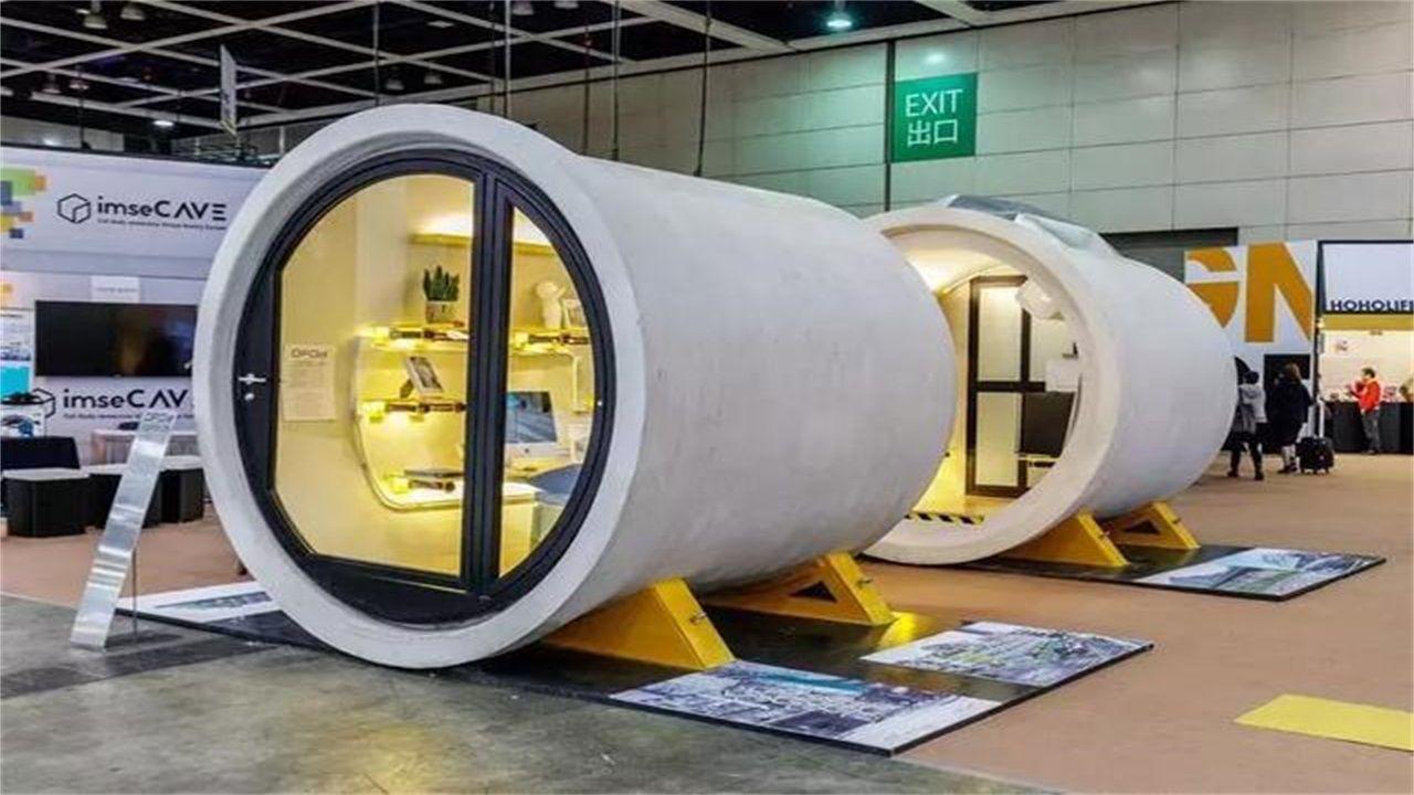 香港出现"水管屋",一间售价为10万元,内部设施一应俱全