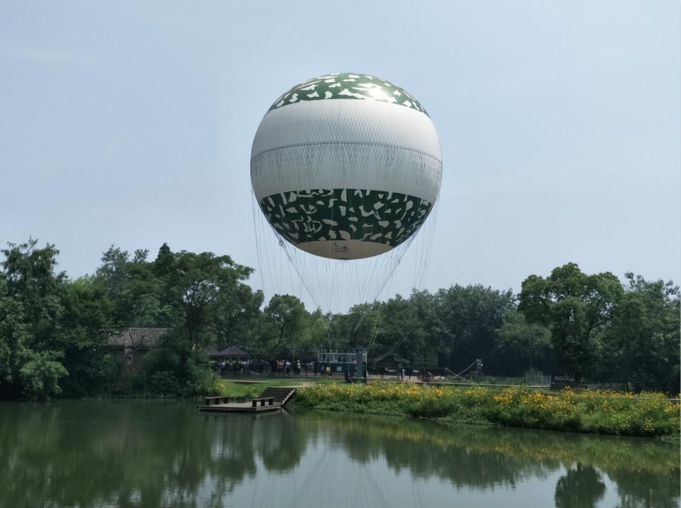 西溪湿地载人氦气球开启杭城空中观光新模式