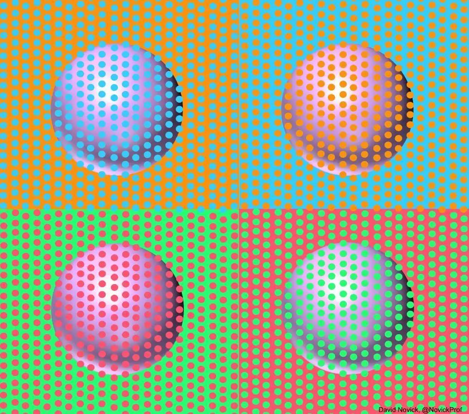 这两球的颜色是一样的不我不信