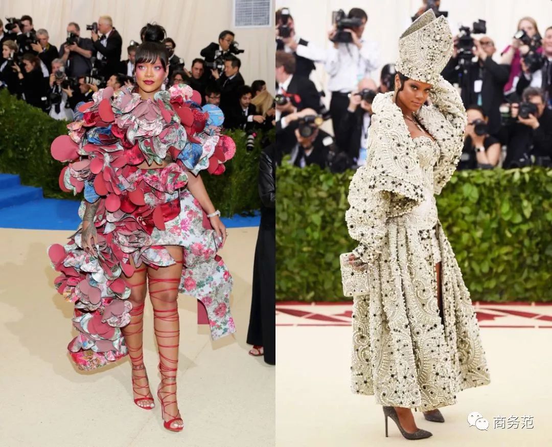 31岁蕾哈娜身价41亿 爱穿lv Dior 戴萧邦钻戒和金劳 红毯最吸睛 财经头条